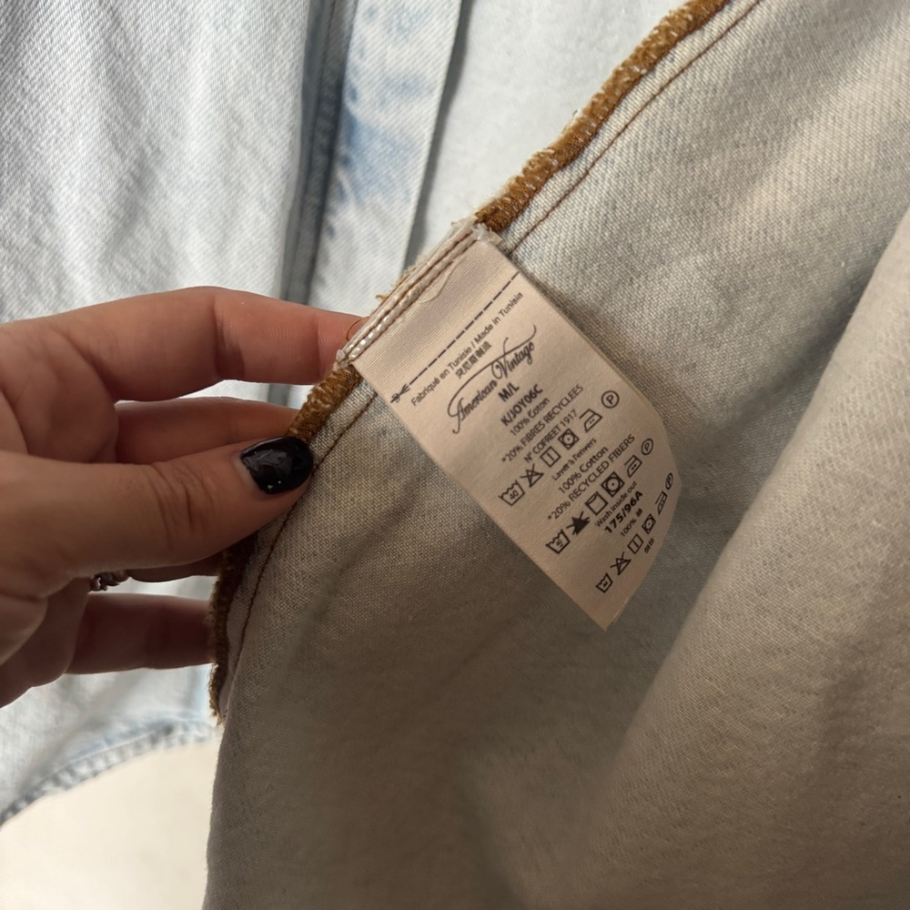 American Vintage Light Blue Denim Shirt - Picture 4 of 4